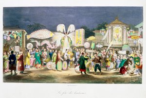 Święto Latarni, Chiny, 1824-1827 autorstwa Unbekannt