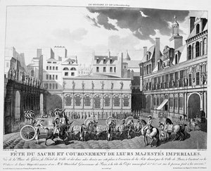 Uroczystości koronacyjne, Paryż, 2 grudnia 1804, XIX w. autorstwa Unbekannt