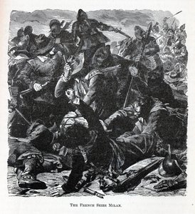 Francuzi zawładnęli Mediolanem, 1882 r autorstwa Unbekannt