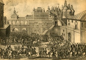 Francuzi wkraczają do Moskwy, wrzesień 1812, 1921. autorstwa Unbekannt