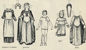 Galeria kostiumów brytyjskich: suknie, które nosili ludzie w czasach normańskich, ok. 1934 r. autorstwa Unbekannt