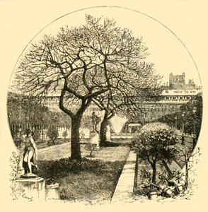 Ogrody Palais Royal, Paryż, 1890. autorstwa Unbekannt