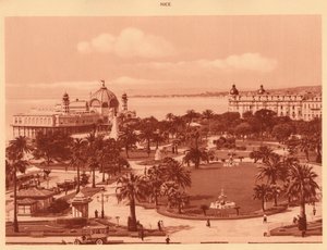 Ogrody widziane z kasyna, Nicea, 1930. autorstwa Unbekannt