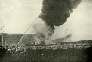Niemiecki Flammenwerfer., 1919. autorstwa Unbekannt