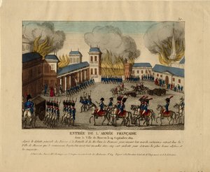 Wielka Armia wkracza do Moskwy, 1812 r. autorstwa Unbekannt
