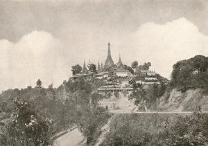 Wielka Pagoda, Moulmein, 1900. autorstwa Unbekannt