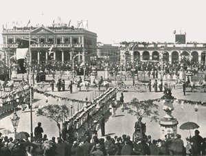 Wielki Plac w dzień świąteczny, Montevideo, Urugwaj, 1895. autorstwa Unbekannt