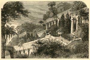 Wiszące ogrody starożytnego Babilonu, 1890 r. autorstwa Unbekannt