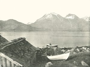Hardangerfjord w Rosendal, Norwegia, 1895. autorstwa Unbekannt