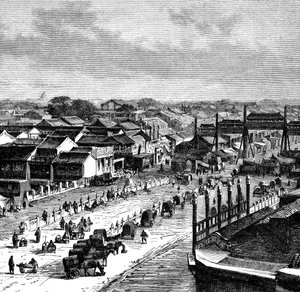 Główna ulica, Pekin, ok. 1890 autorstwa Unbekannt