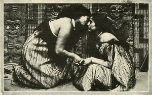 Hongi, Pozdrowienie Maorysów, c1948. autorstwa Unbekannt
