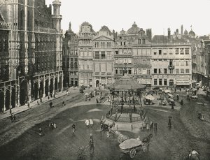 Hotel de Ville, Bruksela, Belgia, 1895. autorstwa Unbekannt