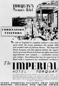 Hotel Imperial, Torquay, 1937 autorstwa Unbekannt