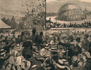 Festyn jubileuszowy dla dzieci londyńskich szkół w Hyde Parku, 1887. autorstwa Unbekannt