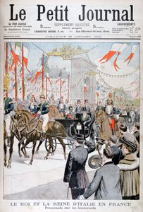 Król i królowa Włoch we Francji, 1903 autorstwa Unbekannt