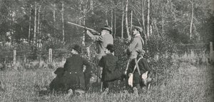 Król strzelający nad rezerwaty Sandringham, 1900, 1910. autorstwa Unbekannt