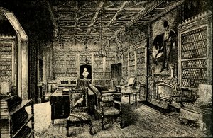 Biblioteka w Abbotsford, 1882. autorstwa Unbekannt