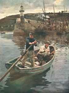 Latarnia morska Newlyn, Kornwalia, 1893, c1902. autorstwa Unbekannt