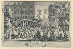 Pokaz Lordów Burmistrzów. Z serii „Przemysł i bezczynność”, 1747, 1920 autorstwa Unbekannt