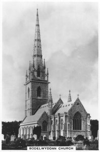 Marmurowy kościół St Margarets Church, Bodelwyddan, północna Walia, 1936 autorstwa Unbekannt