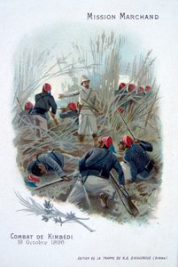 Wyprawa Marchand: walka w Kimbedi, Kongo, 19 października 1896 autorstwa Unbekannt