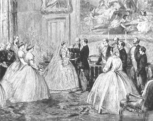 Małżeństwo księżnej Alicji z księciem Ludwikiem Heskim... 1862, 1901. autorstwa Unbekannt