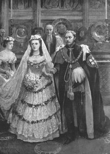 Ślub księcia Walii z duńską księżniczką Aleksandrą..., Windsor, 1863, 1901. autorstwa Unbekannt