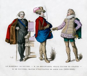Marszałek Souvre, M de Bellegarde i M de Pluvinel, XVII w. 1882-1884 autorstwa Unbekannt