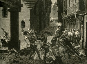 Rzeź św. Bartłomieja, 1572, 1890. autorstwa Unbekannt
