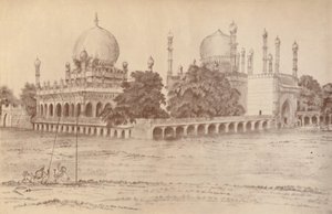 Mauzoleum Ibrahima Shaha, króla Bijapur, w Bijapur, 1821, 1936. autorstwa Unbekannt