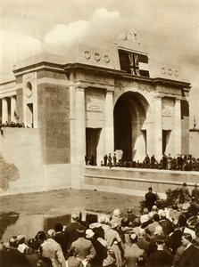 Odsłonięcie Bramy Menin, Ypres, Belgia, 24 lipca 1927, 1935. autorstwa Unbekannt
