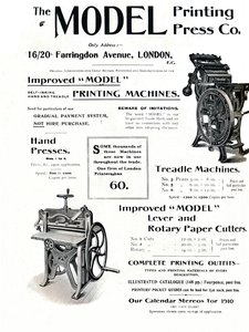 The Model Printing Press Co., 1910 autorstwa Unbekannt