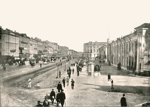 Newski Prospekt, Petersburg, Rosja, 1895. autorstwa Unbekannt