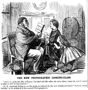The New Photographic Looking Glass, komiks z Puncha, codzienny dowód na pochodzenie człowieka, 1861 autorstwa Unbekannt