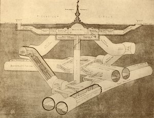 Nowa stacja metra Piccadilly Circus, 1930 r. autorstwa Unbekannt