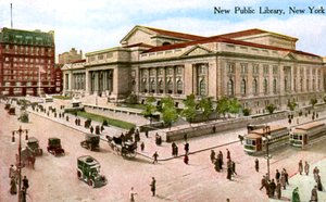 Nowa Biblioteka Publiczna, Nowy Jork, USA, 1910 r. autorstwa Unbekannt