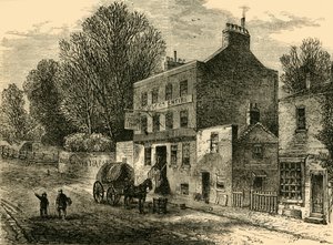 Old Crown Inn, Highgate, 1830, c1876. autorstwa Unbekannt
