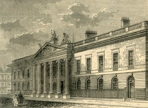 Old India Office, Leadenhall Street w 1803 r., ok. 1872 r. autorstwa Unbekannt