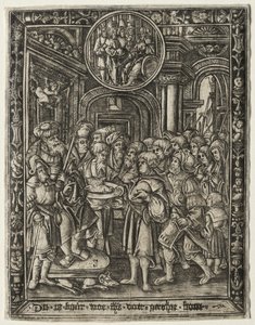 Stary król na tronie, c. 1520. autorstwa Unbekannt