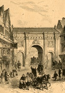 Stara drewniana świątynia, 1897. autorstwa Unbekannt