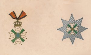 Order Wilhelma Niderlandzkiego, ok. XIX w. autorstwa Unbekannt