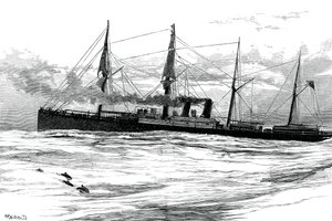 Parowiec Orient Steam Navigation Companys Orient, ok. 1880 r autorstwa Unbekannt