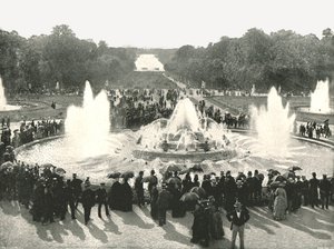 Fontanny pałacowe, Wersal, Francja, 1895. autorstwa Unbekannt