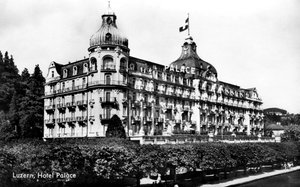 The Palace Hotel, Lucerna, Szwajcaria, początek XX wieku autorstwa Unbekannt