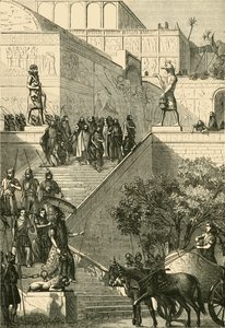 Pałac Kouyunjik, Odrestaurowany. Po Layard, 1890. autorstwa Unbekannt