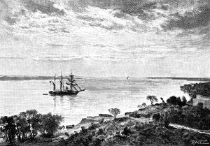 Rzeka Parana, Ameryka Południowa, 1895 autorstwa Unbekannt