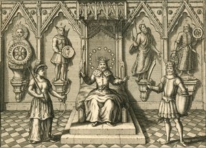 Główne bożki Sasów, kult w Wielkiej Brytanii, koniec XVI-początek XVII wieku autorstwa Unbekannt