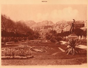 Ogród publiczny, Menton, 1930. autorstwa Unbekannt