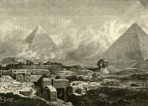 Piramidy i Sfinks, 1890. autorstwa Unbekannt