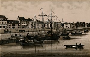 Nabrzeże, ok. 1880 r. autorstwa Unbekannt